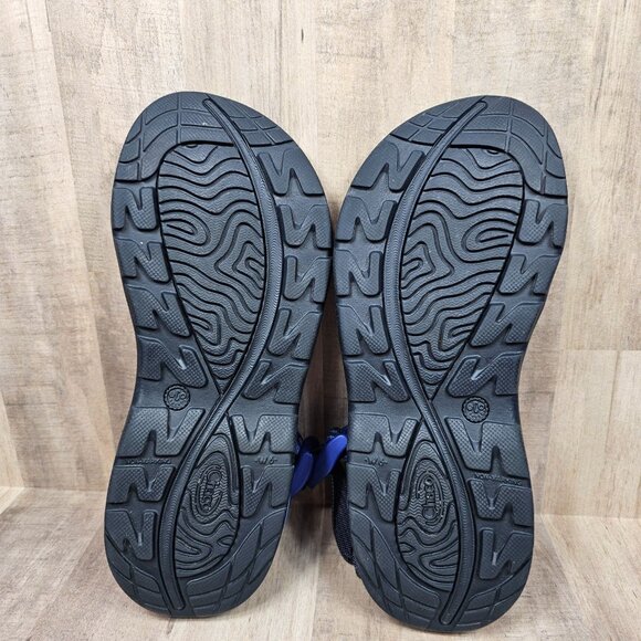 Chaco Womans Size 6 Z/Volv X2 Sandals Strappy Black Blue Shoes - Picture 10 of 11